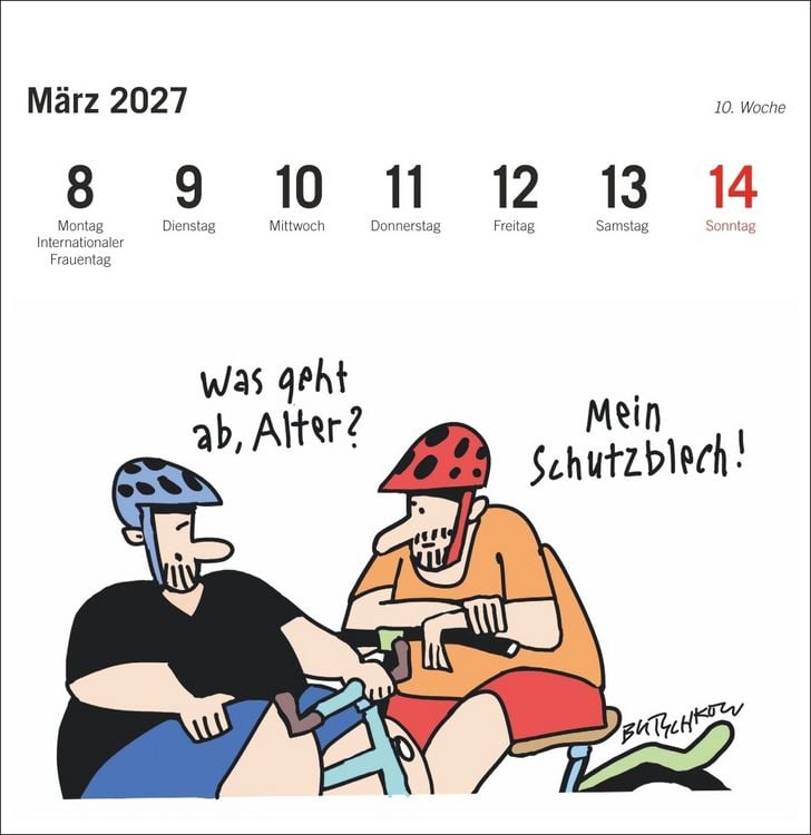 Produktbild: Peter Butschkow: Fahrrad unser Premium-Postkartenkalender 2027