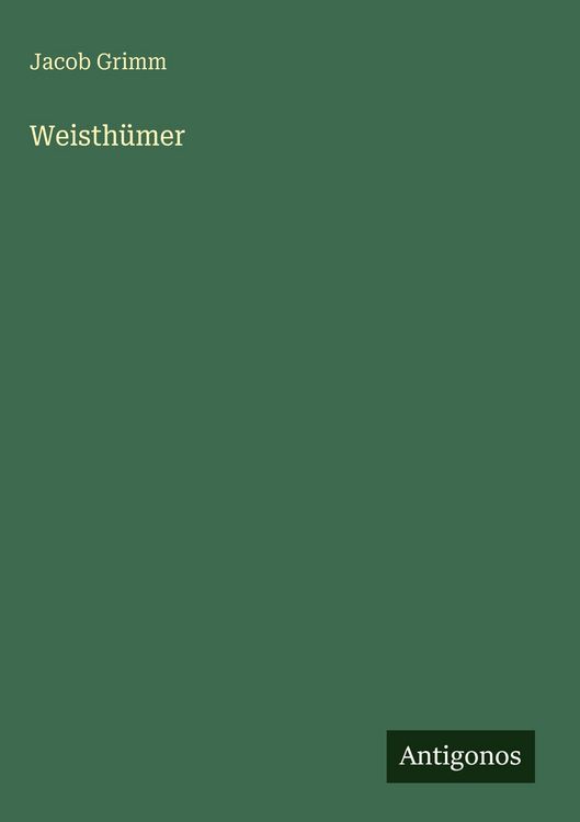 Produktbild: Weisth&uuml;mer