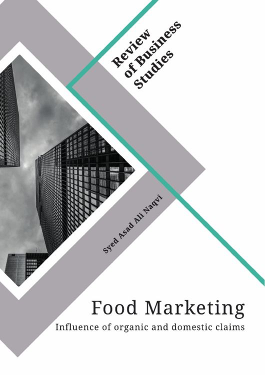 Produktbild: Food Marketing. Influence of organic and domestic claims