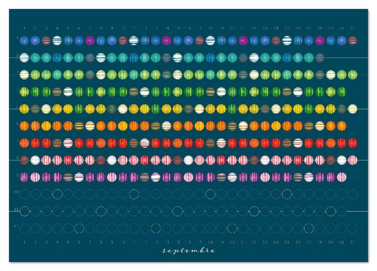 Produktbild: Une perle pour chaque jour (Calendrier mural 2026 DIN A3 vertical), CALVENDO calendrier mensuel