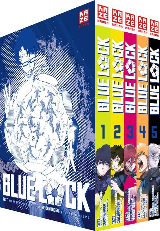 Produktbild: Blue Lock – Band 1-5 im Sammelschuber