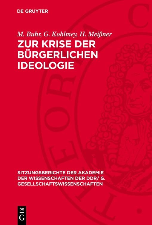 Produktbild: Zur Krise der b&uuml;rgerlichen Ideologie