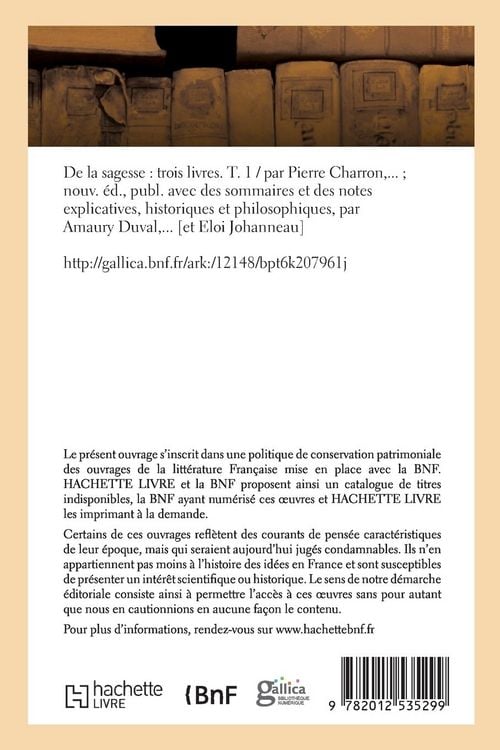 Produktbild: De la sagesse