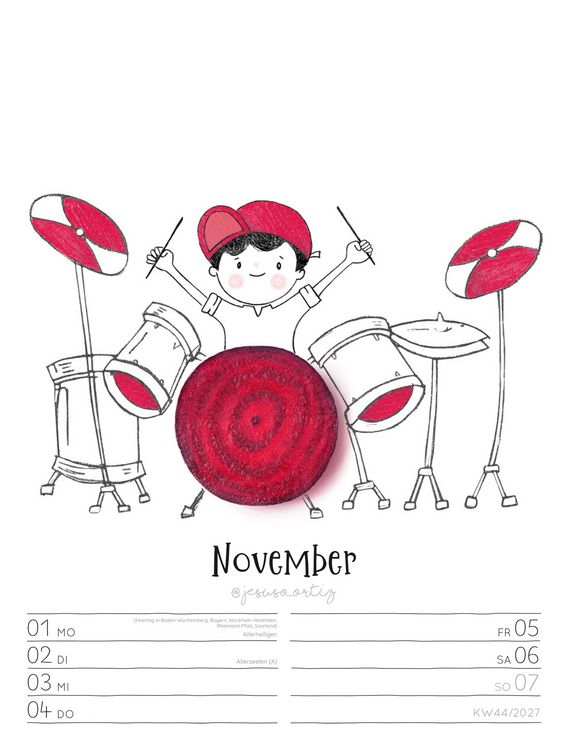 Produktbild: Little Dreams Wochenplaner Kalender 2027