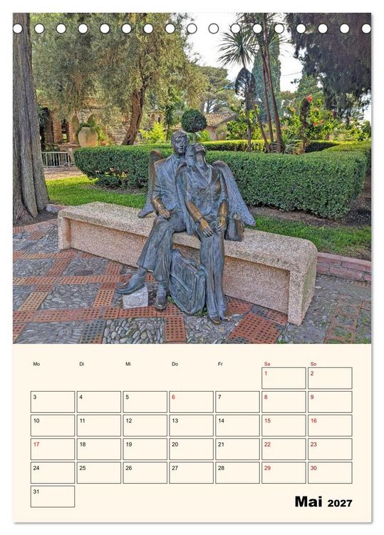 Produktbild: Taormina - &Auml;tna, Meer und antike Steine (Tischkalender 2027 DIN A5 hoch), CALVENDO Monatskalender