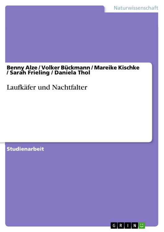Produktbild: Laufk&auml;fer und Nachtfalter