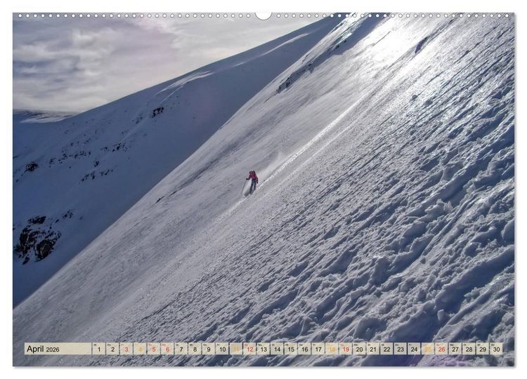 Produktbild: Skifahren - so sch&ouml;n (hochwertiger Premium Wandkalender 2026 DIN A2 quer), Kunstdruck in Hochglanz