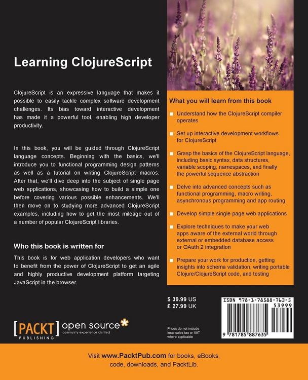 Produktbild: Learning ClojureScript