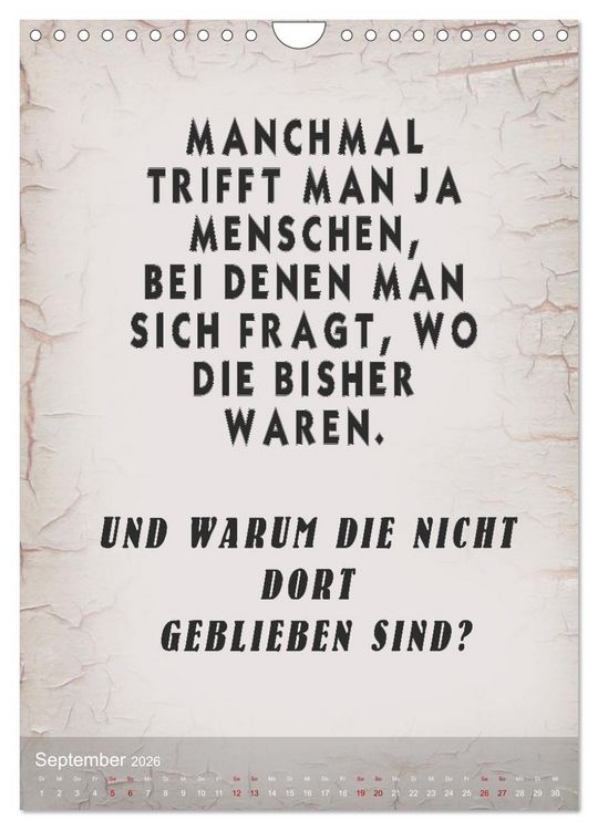 Produktbild: Ziemlich schlecht gelaunt (Wandkalender 2026 DIN A4 hoch), CALVENDO Monatskalender