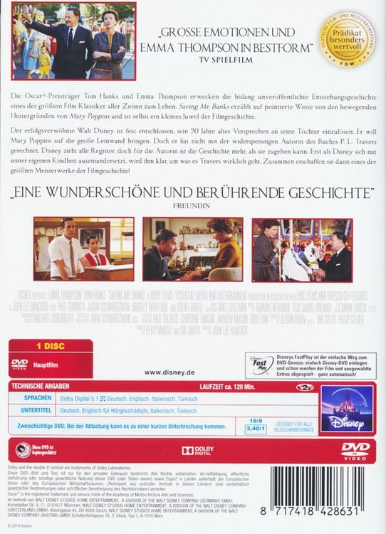 Produktbild: Saving Mr. Banks