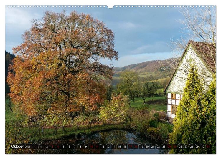 Produktbild: Ostwestfalen-Lippe Ein Streifzug durch das Lipperland (Wandkalender 2026 DIN A2 quer), CALVENDO Monatskalender