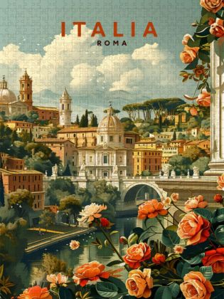 Produktbild: CALVENDO Puzzle Rom | 1000 Teile Lege-Gr&ouml;&szlig;e 64x48cm Foto-Puzzle f&uuml;r gl&uuml;ckliche Stunden