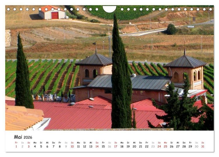 Produktbild: Jakobsweg - Camino Frances (Wandkalender 2026 DIN A4 quer), CALVENDO Monatskalender