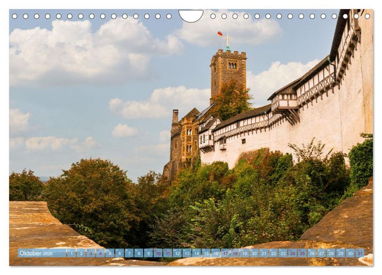 Produktbild: Wartburgstadt Eisenach - Reise durch das sch&ouml;ne Th&uuml;ringen (Wandkalender 2026 DIN A4 quer), CALVENDO Monatskalender