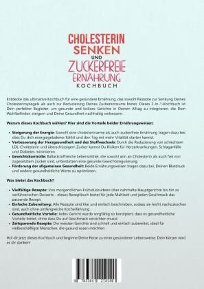 Produktbild: Cholesterin Senken und Zuckerfreie Ern&auml;hrung Kochbuch