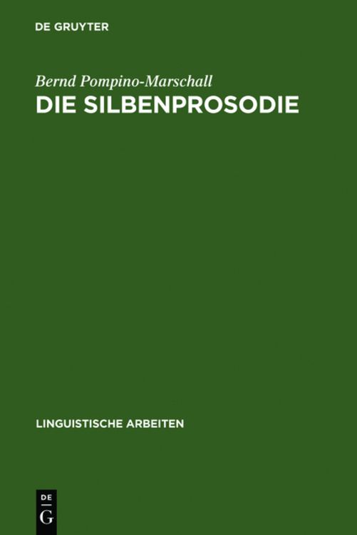 Produktbild: Die Silbenprosodie