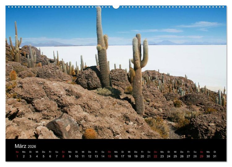 Produktbild: Bolivien (Wandkalender 2026 DIN A2 quer), CALVENDO Monatskalender