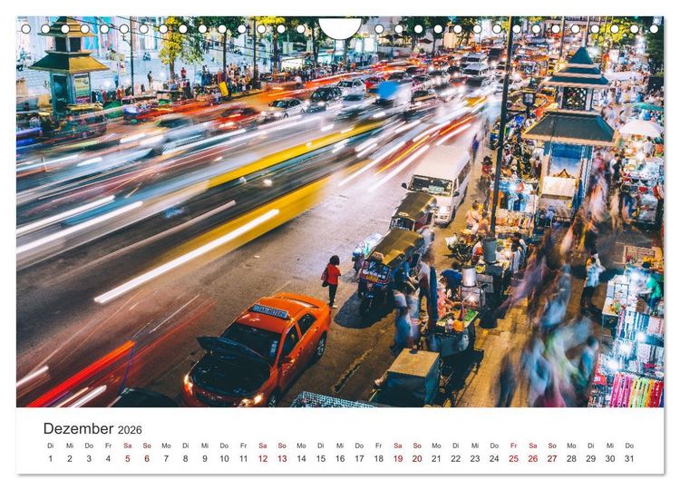 Produktbild: Bangkok - Die einzigartige Hauptstadt von Thailand. (Wandkalender 2026 DIN A4 quer), CALVENDO Monatskalender