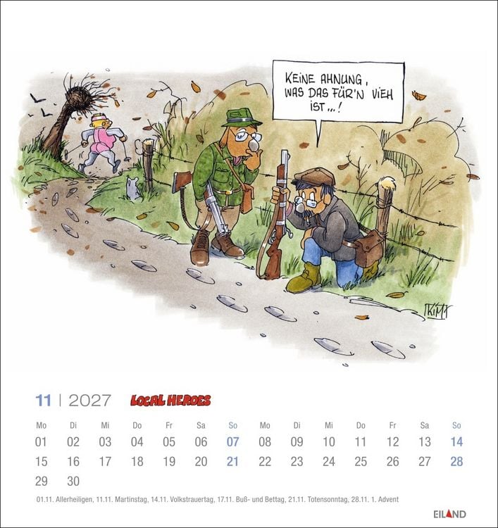Produktbild: Local Heroes Postkartenkalender 2027 - Vom Leben hinter&acute;m Deich