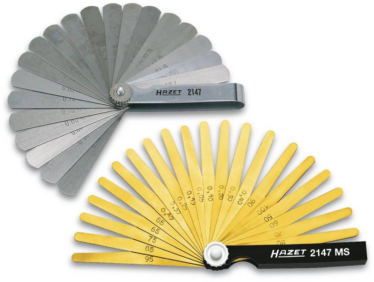 Produktbild: Hazet 2147 F&uuml;hlerlehre 0.05 - 1mm Anzahl Bl&auml;tter: 20