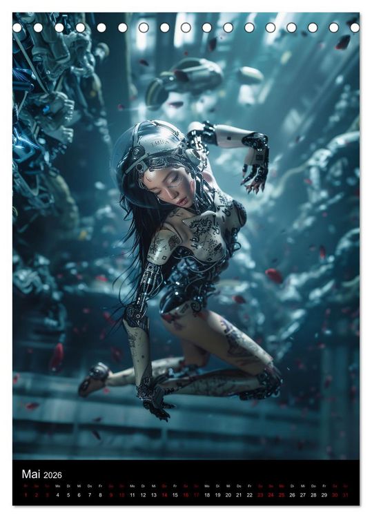 Produktbild: CYBER SISTERS (Tischkalender 2026 DIN A5 hoch), CALVENDO Monatskalender