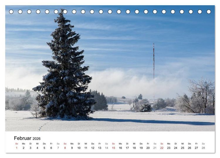 Produktbild: Die Rh&ouml;n (Tischkalender 2026 DIN A5 quer), CALVENDO Monatskalender