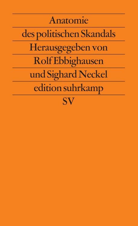 Produktbild: Anatomie des politischen Skandals