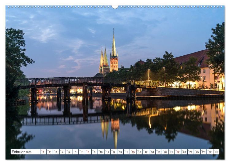 Produktbild: Schleswig-Holstein - Hansestadt L&uuml;beck (hochwertiger Premium Wandkalender 2026 DIN A2 quer), Kunstdruck in Hochglanz