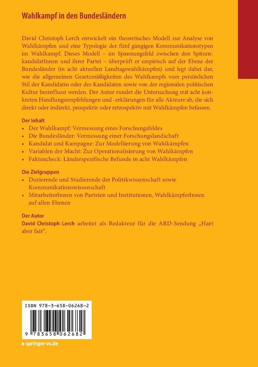 Produktbild: Wahlkampf in den Bundesl&auml;ndern