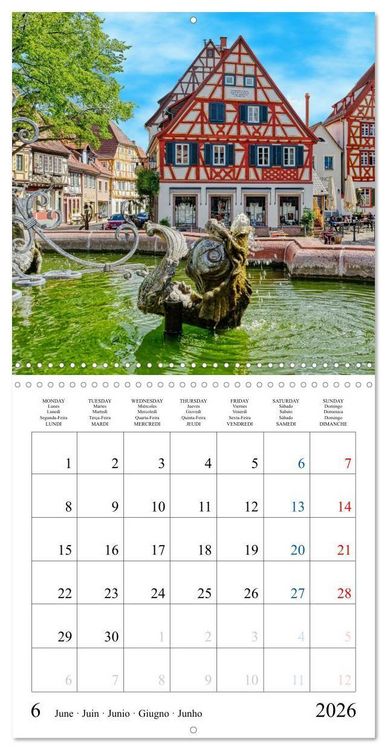 Produktbild: Worth a Visit - Romantic Cities in Germany (Wall Calendar 2026 12 &times; 12 Inch) CALVENDO 12 Month Wall Calendar