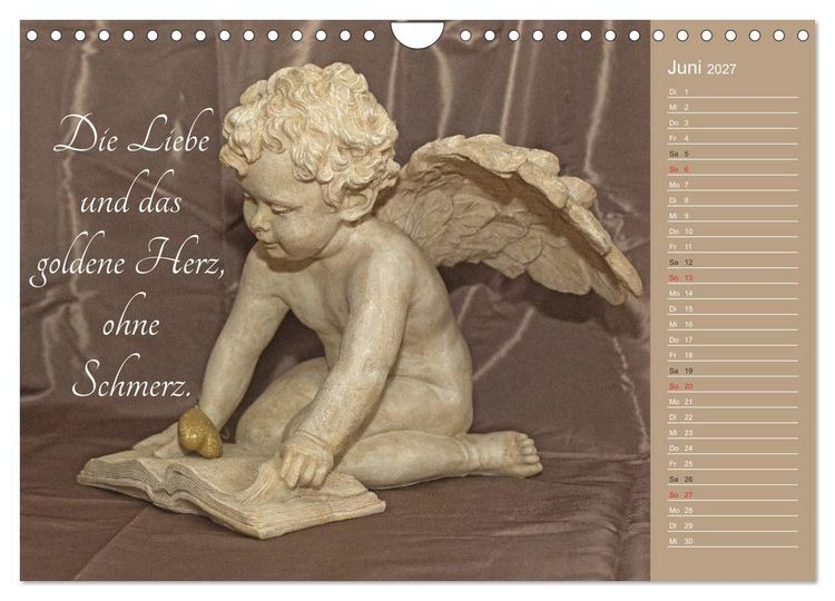 Produktbild: Engel - Die Worte der Liebe (Wandkalender 2027 DIN A4 quer), CALVENDO Monatskalender