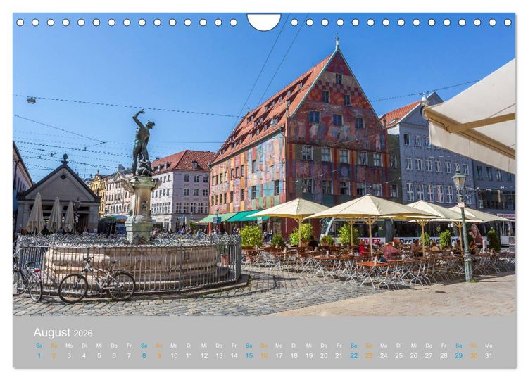 Produktbild: Augsburg - Stadt der Renaissance (Wandkalender 2026 DIN A4 quer), CALVENDO Monatskalender