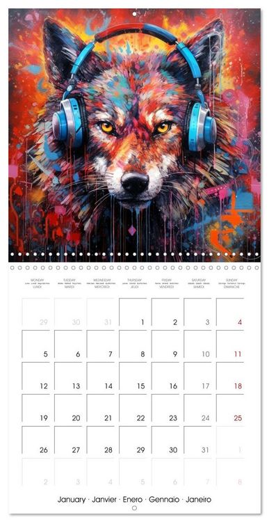 Produktbild: Animal Beats (Wall Calendar 2026 12 &times; 12 Inch) CALVENDO 12 Month Wall Calendar