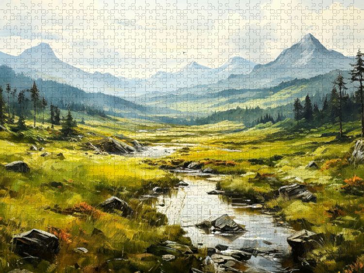 Produktbild: CALVENDO Puzzle Eine Landschaft zum Tr&auml;umen | 1000 Teile Lege-Gr&ouml;&szlig;e 64x48cm Foto-Puzzle f&uuml;r gl&uuml;ckliche Stunden