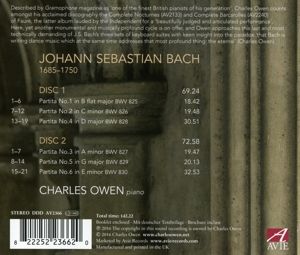 Produktbild: J. S. Bach: The Six Keyboard Partitas