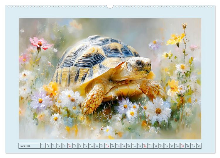 Produktbild: Schildkr&ouml;ten. Gut gepanzert und niemals in Eile (Wandkalender 2027 DIN A2 quer), CALVENDO Monatskalender