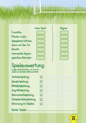 Produktbild: Fu&szlig;balltagebuch