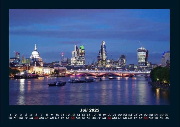 Produktbild: London 2025 Fotokalender DIN A4