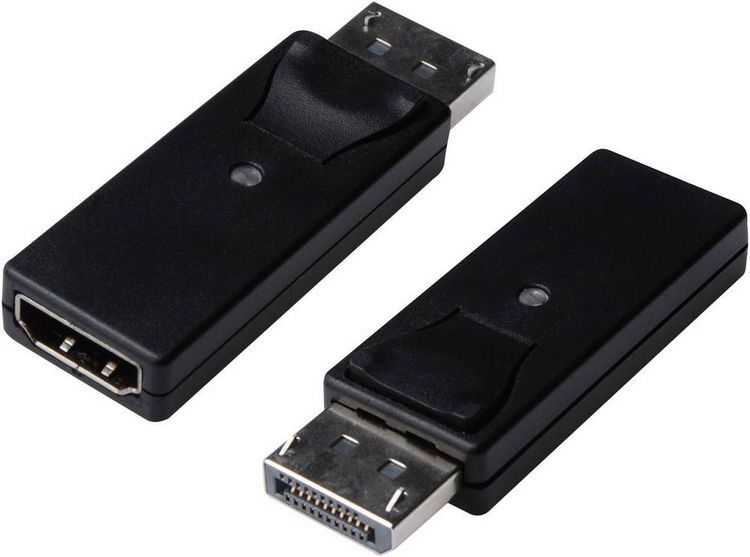 Produktbild: Digitus AK-340602-000-S DisplayPort / HDMI Adapter [1x DisplayPort Stecker - 1x HDMI-Buchse] Schwarz