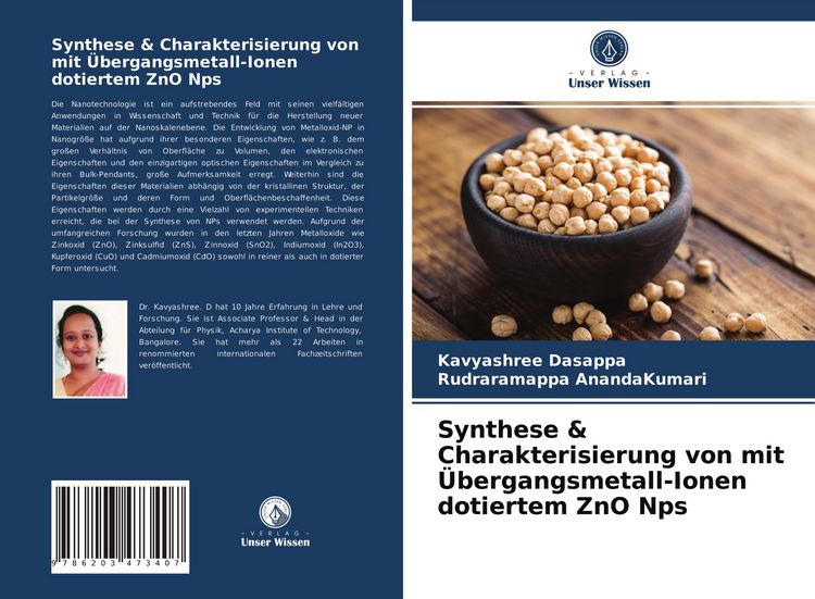 Produktbild: Synthese & Charakterisierung von mit &Uuml;bergangsmetall-Ionen dotiertem ZnO Nps