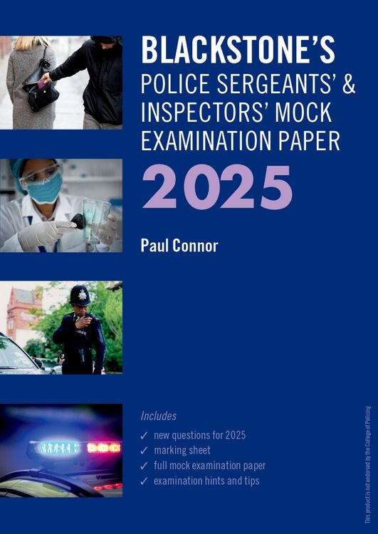 Produktbild: Blackstone's Police Sergeants' and Inspectors' Mock Exam 2025