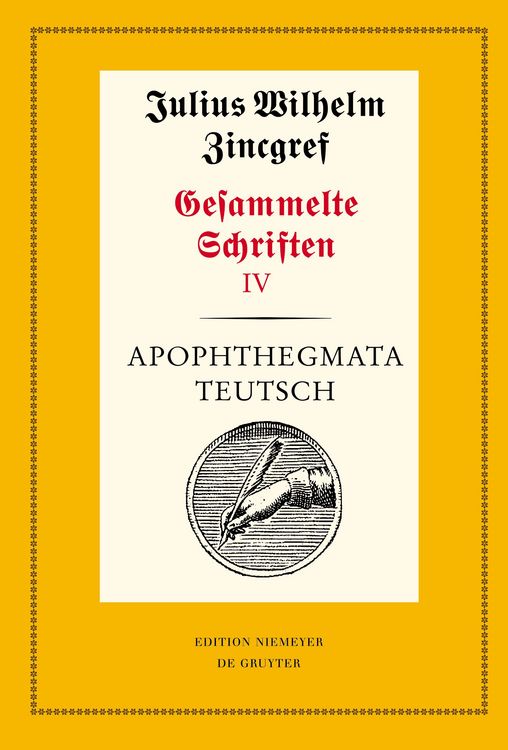 Produktbild: Apophthegmata teutsch