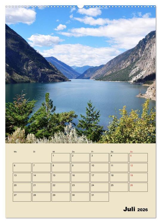 Produktbild: Kanadas gro&szlig;e Seen / Planer (hochwertiger Premium Wandkalender 2026 DIN A2 hoch), Kunstdruck in Hochglanz
