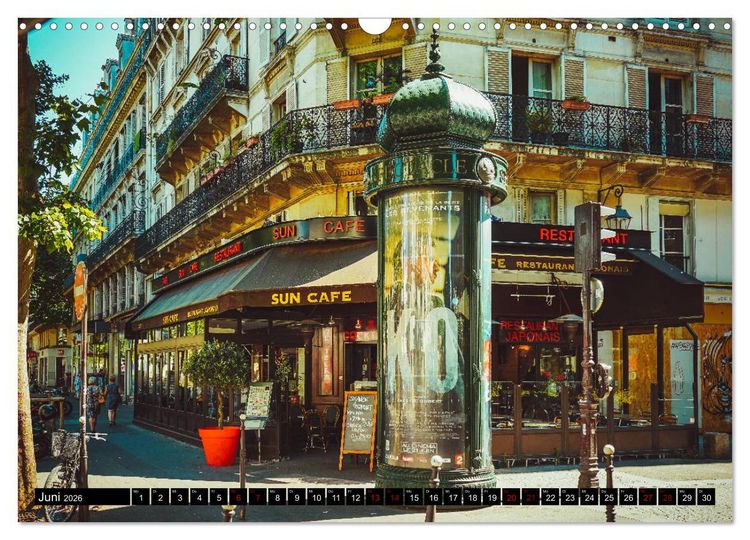 Produktbild: Paris Bistros (Wandkalender 2026 DIN A3 quer), CALVENDO Monatskalender