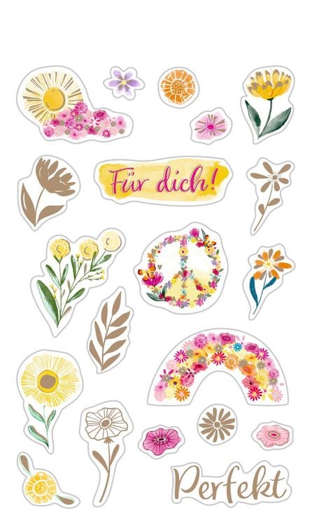 Produktbild: Stickerbogen mit 100 Stickern