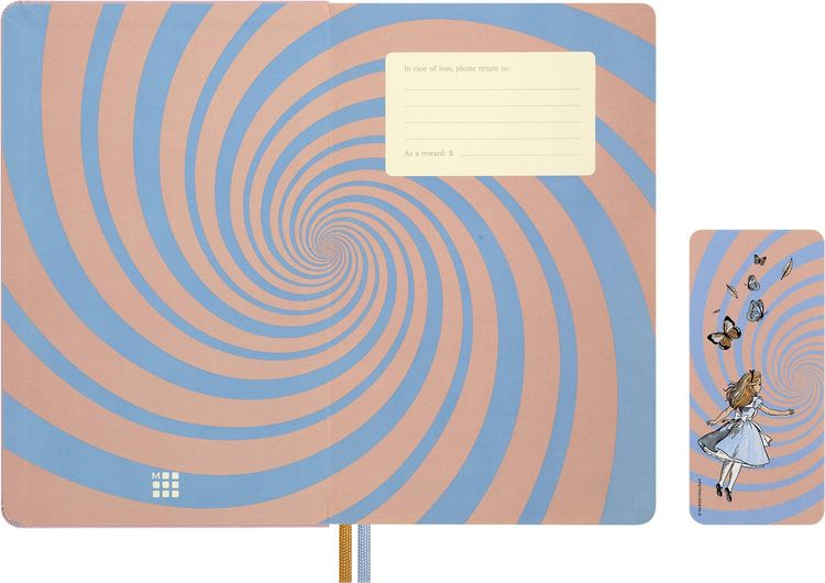 Produktbild: Moleskine Alice im Wunderland 12 Monate Wochen-Notizkalender 2027, L/A5, 1 Wo = 1 Seite, fester Einband