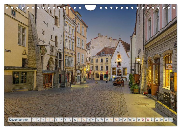 Produktbild: Nordischer Glanz &ndash; Tallinn - Riga - Vilnius (Wandkalender 2027 DIN A4 quer), CALVENDO Monatskalender
