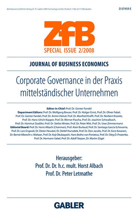 Produktbild: Corporate Governance in der Praxis mittelst&auml;ndischer Unternehmen