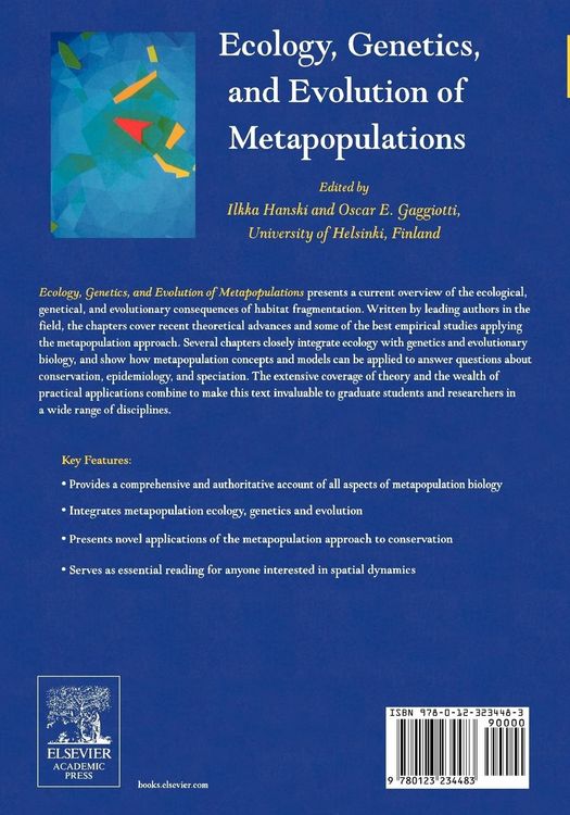 Produktbild: Ecology, Genetics and Evolution of Metapopulations