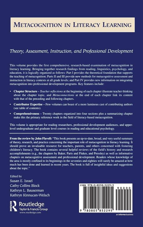 Produktbild: Metacognition in Literacy Learning